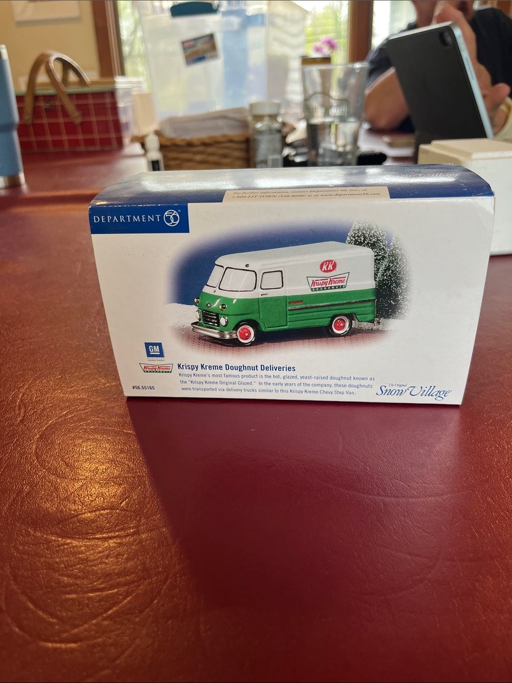 Department 56 Green and White Krispy Kreme Delivery Van Box